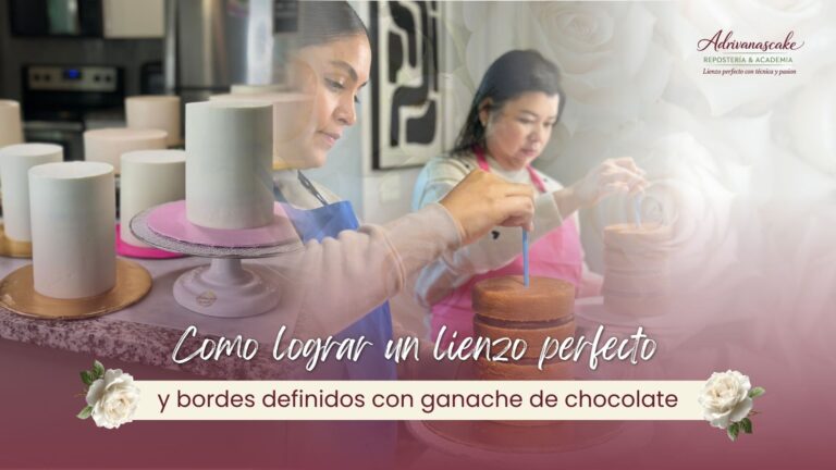 Cómo lograr un lienzo perfecto con Ganache de Chocolate